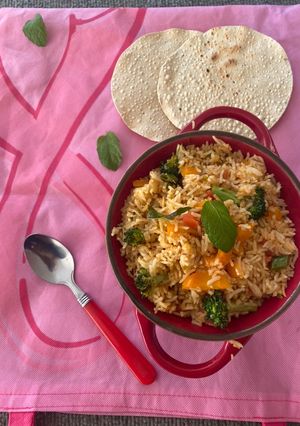 A picture of Veg Pulav.