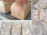 Swirl Loaf Bread - roti tawar ubi ungu 2 motif