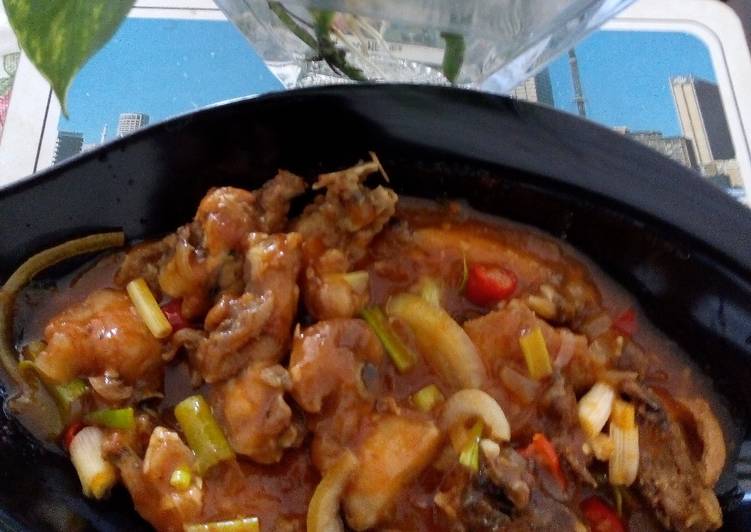 Resep Ayam Goreng Saus Padang Banget😅 Anti Gagal