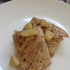 A picture of Buttery gluten free apple & cinnamon 🍏🍎 wrap.