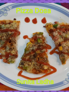 पिज़्ज़ा डोसा (Pizza dosa recipe in Hindi) रेसिपी मुख्य फोटो