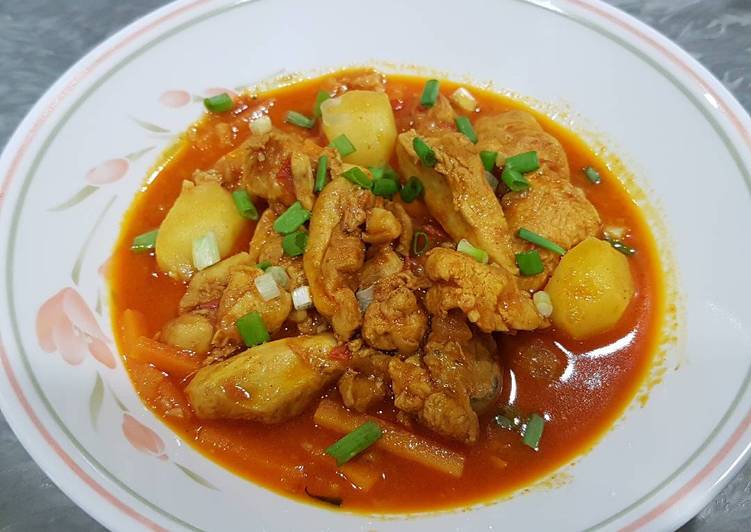 Homemade Student Meal; Chicken Curry