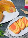 Bolu Marmer Merah Putih Lembut & Lembab