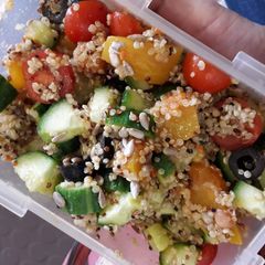 A picture of Quinoa & pumpkin salad.