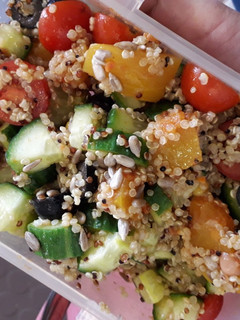 A picture of Quinoa & pumpkin salad.