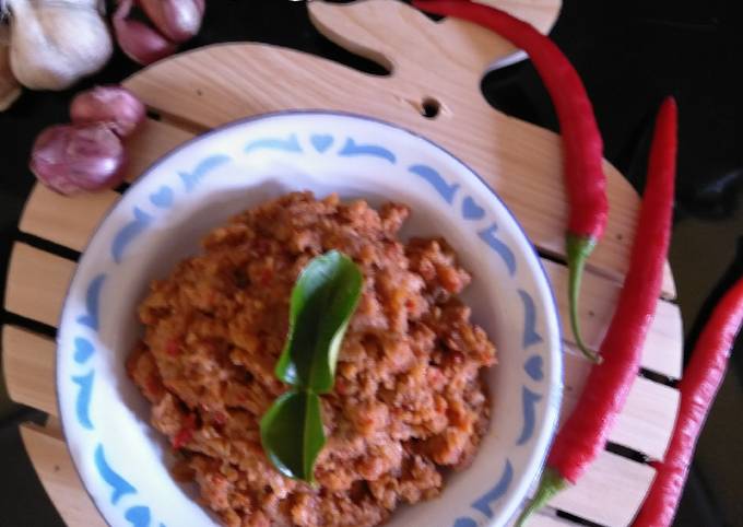 Standar Resep memasak Bumbu Urap Pedas dijamin enak