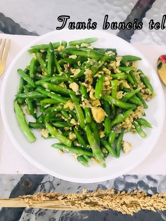 Langkah Mudah untuk Membikin Resep Tumis buncis telur (krenyes/garing) yang Bikin Ngiler Anti Ribet, Lezat