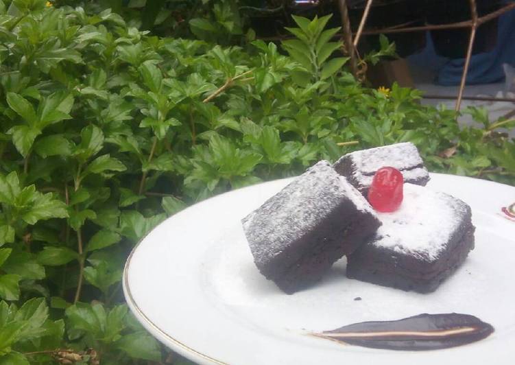 Fudge Brownies Tanpa Oven