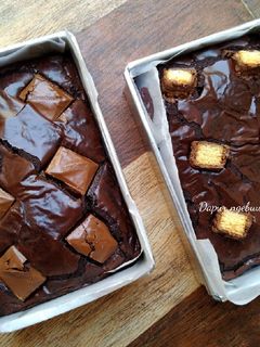 Foto resep Fudgy Shiny Crust Brownies