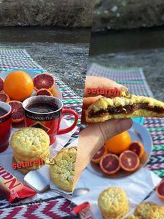 عکسی از دستور قرابیه خرما و گردو