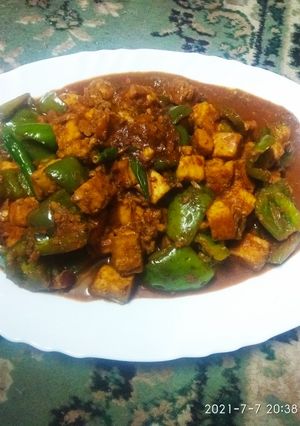 চিলি পনির (Chilli paneer recipe in bengali) রেসিপির প্রধান ছবি