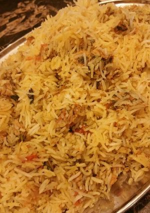 A picture of Tuna Biryani.