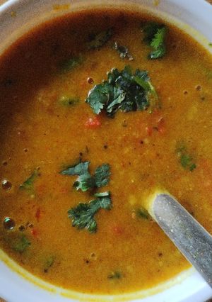 A picture of Leftover dal fry.