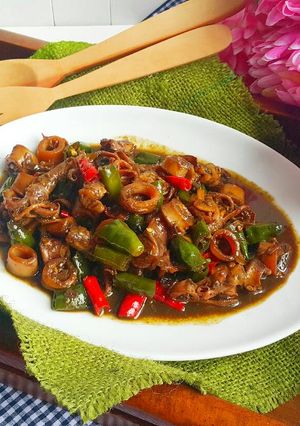 Foto resep Cumi Asin Cabai Hijau