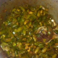A picture of Bean sabji recipe winter special.