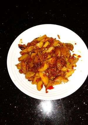 Foto resep Jengkol teri balado