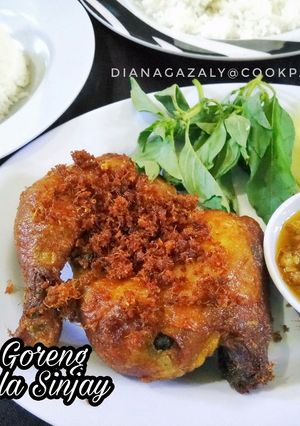 Foto resep Ayam Goreng Bumbu ala Sinjay