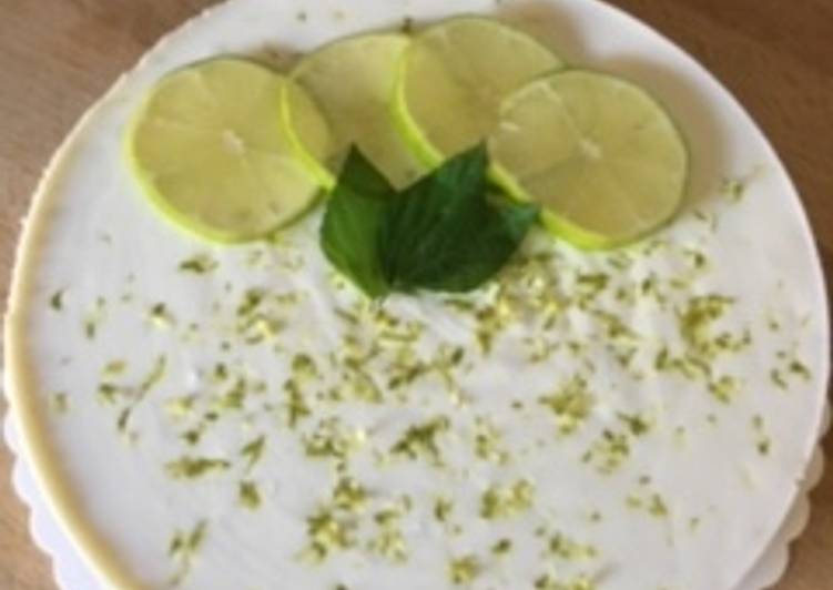Steps to Prepare Fatto in casa super veloce Cheesecake al Mojito con yogurt