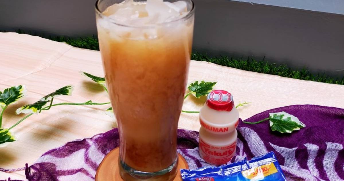 Resep Ice Tea Honey Yakult oleh Rahma_Bunda Radit & Rafa Cookpad