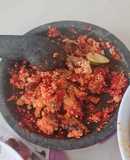 Sambal panggang (pendamping Bayam)