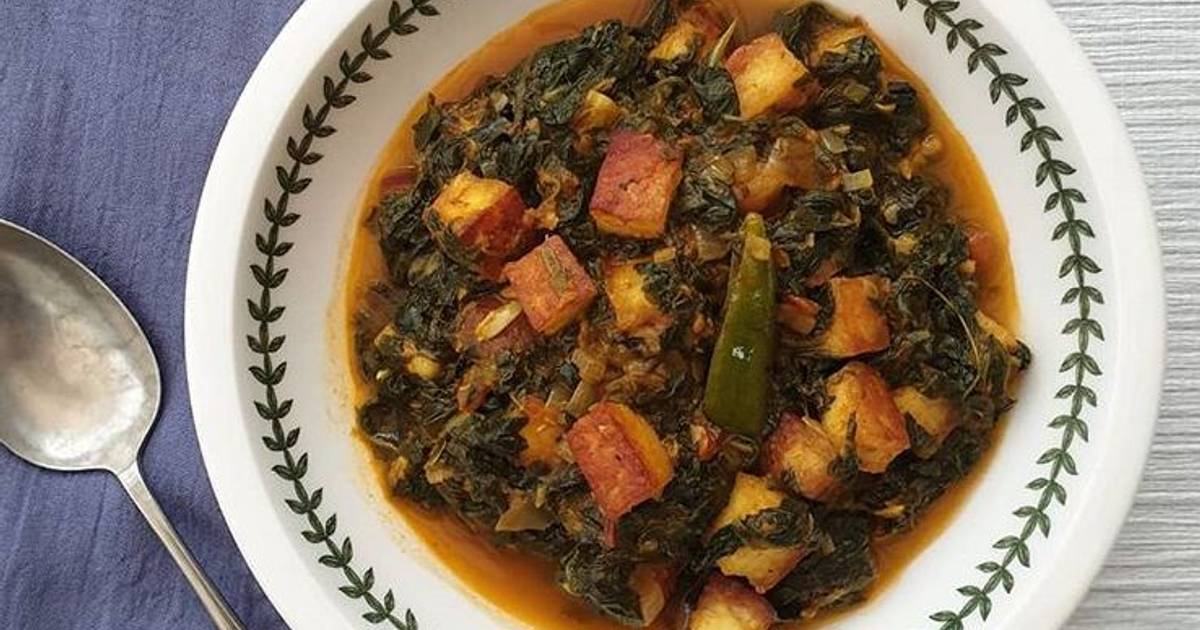 Spinach with Paneer (v) Recipe by Malaysian Kitchen UK - Cookpad