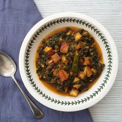 A picture of Spinach with Paneer (v).