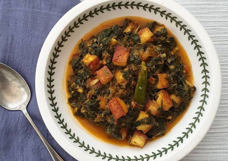 Recipe of Perfect Spinach with Paneer (v)