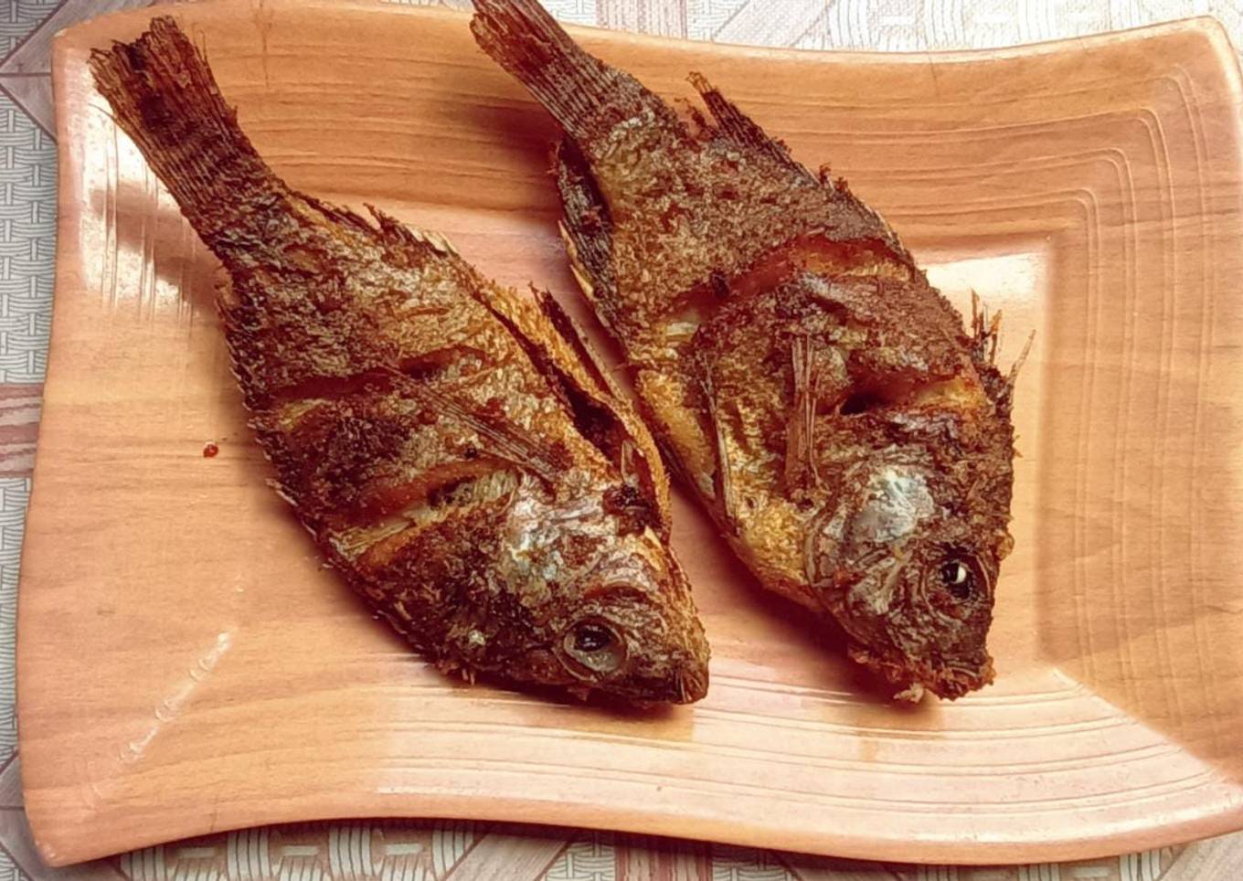 Ikan nila goreng simpel