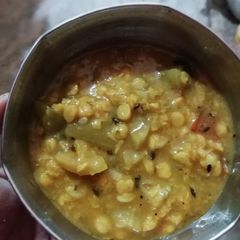 Chana daal with ridge gourd A picture of Chana daal with ridge gourd.