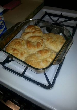 A picture of Homemade biscuits.