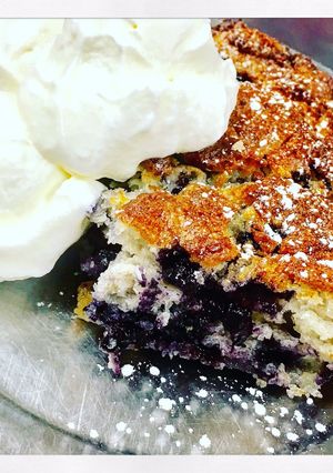 A picture of Cakey Blueberry Cobbler Recipe.