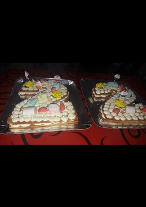 Una foto de Torta cumpleaños de número