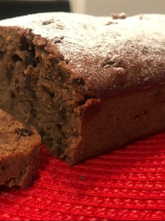 Una foto de Cake de plátano y chocolate