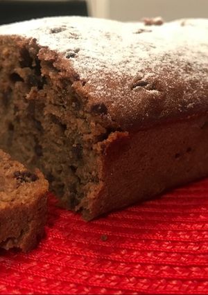 Una foto de Cake de plátano y chocolate