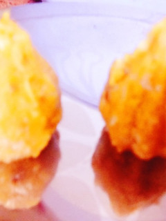 A picture of Kesar Mawa Modak.