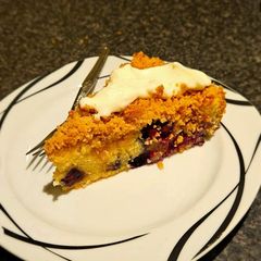 A picture of Blueberry Cake.
