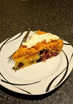 A picture of Blueberry Cake.