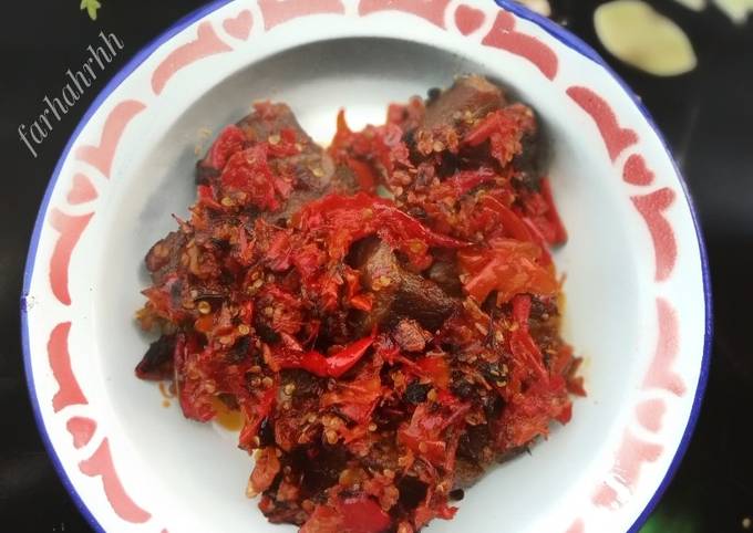 Dendeng Balado Basah