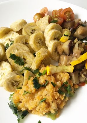 Une photo de Banane plantain & ses légumes