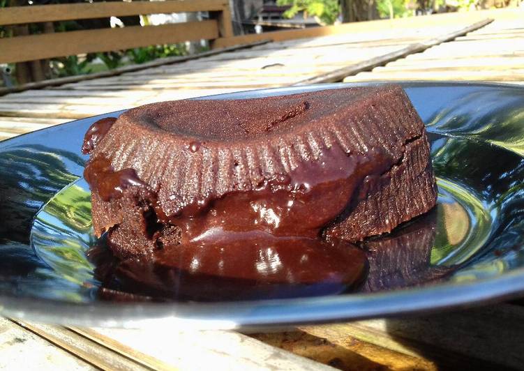Resep Choco lava cake (no mikser no oven,pke putih telur) Anti Gagal
