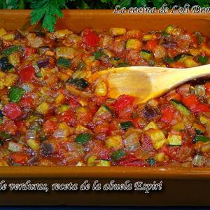 Pisto de verduras, receta de la abuela Espiri (Fritada de verduras)