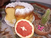 Una foto de budín de pomelo