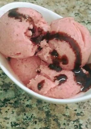 صورة لوصفة مثلجات الفراولة 🍓🍦