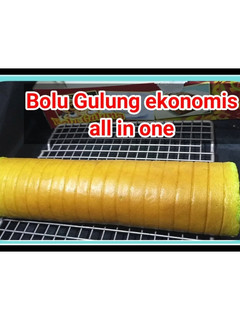 Foto resep Bolu gulung pandan a.k.a roll cake ekonomis