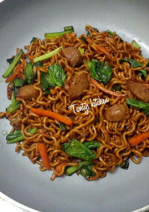 Foto resep Mie goreng bakso