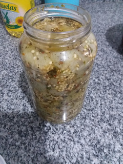 Una foto de Berenjenas al escabeche