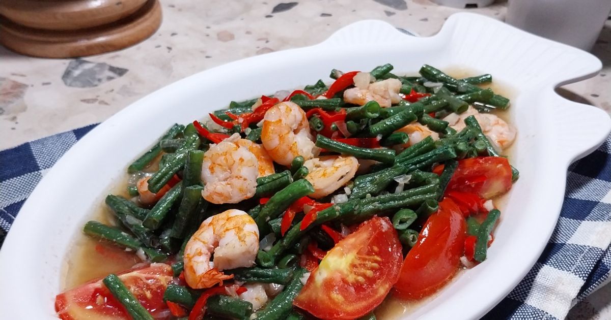Tumis Udang Kacang Panjang