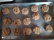 Una foto de galletas con yogurt de coco