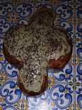Colomba con glassa al pistacchio e granella al pistacchio(e mandorle)