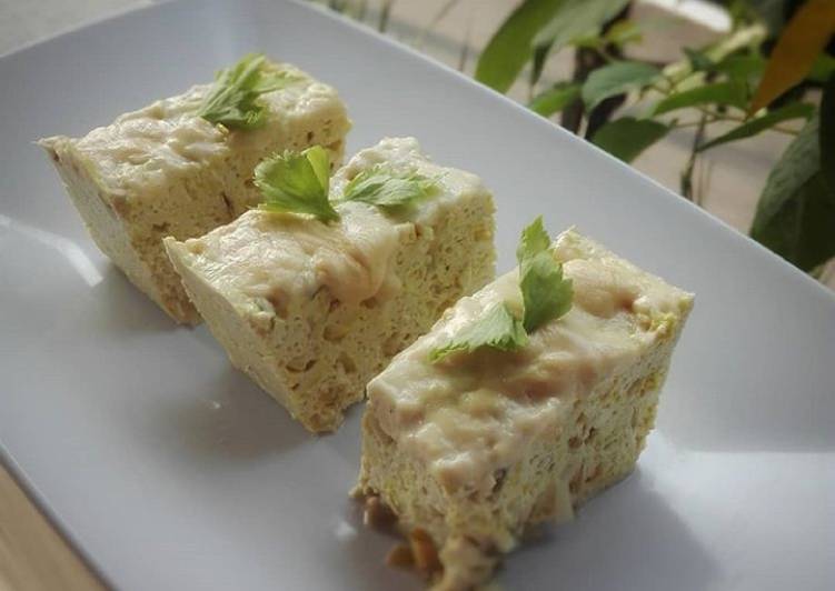 Resep Pepes tahu toping keju Anti Gagal
